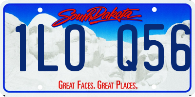 SD license plate 1LOQ56