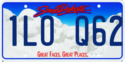 SD license plate 1LOQ62