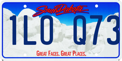SD license plate 1LOQ73