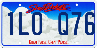 SD license plate 1LOQ76