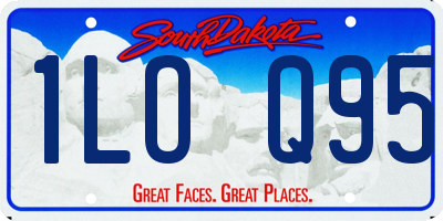 SD license plate 1LOQ95