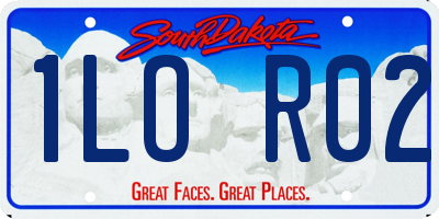 SD license plate 1LOR02