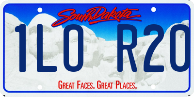 SD license plate 1LOR20