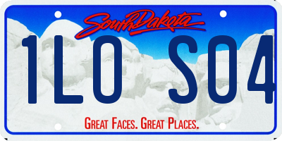 SD license plate 1LOS04