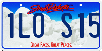 SD license plate 1LOS15