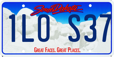 SD license plate 1LOS37