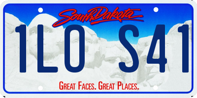 SD license plate 1LOS41