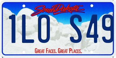 SD license plate 1LOS49