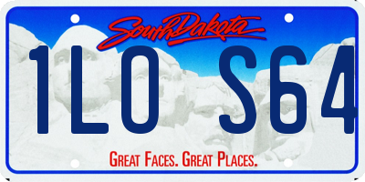 SD license plate 1LOS64