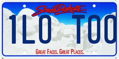 SD license plate 1LOT00