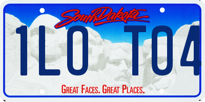 SD license plate 1LOT04