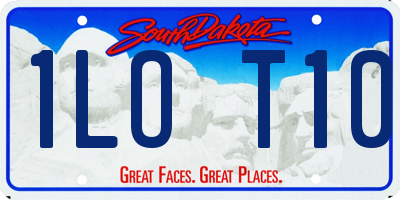 SD license plate 1LOT10
