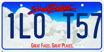 SD license plate 1LOT57