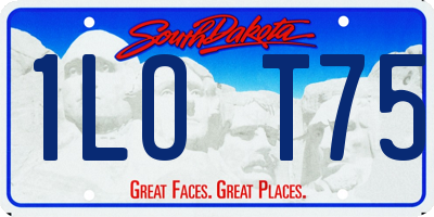 SD license plate 1LOT75