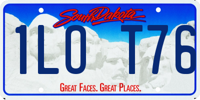 SD license plate 1LOT76