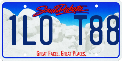 SD license plate 1LOT88