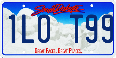 SD license plate 1LOT99