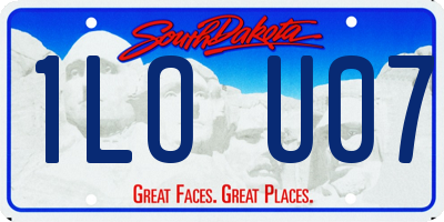 SD license plate 1LOU07