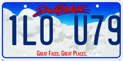 SD license plate 1LOU79