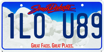 SD license plate 1LOU89