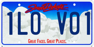 SD license plate 1LOV01