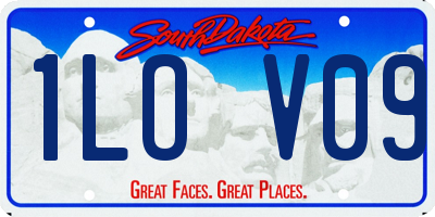 SD license plate 1LOV09