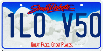 SD license plate 1LOV50