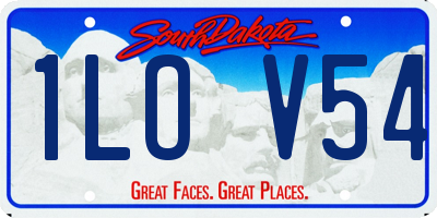 SD license plate 1LOV54