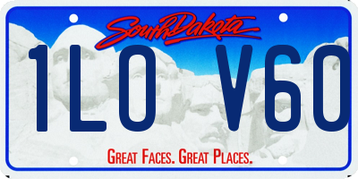 SD license plate 1LOV60