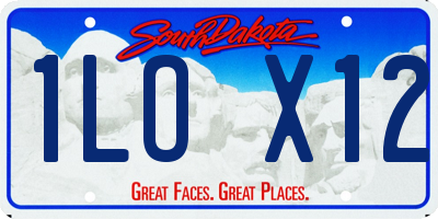 SD license plate 1LOX12