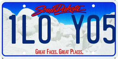 SD license plate 1LOY05