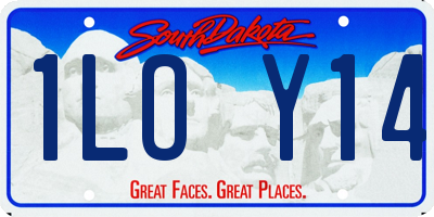 SD license plate 1LOY14