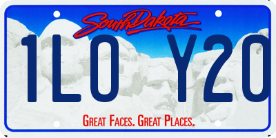 SD license plate 1LOY20