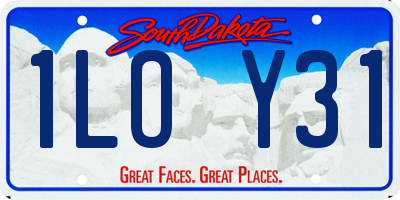 SD license plate 1LOY31