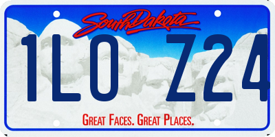 SD license plate 1LOZ24