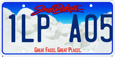SD license plate 1LPA05
