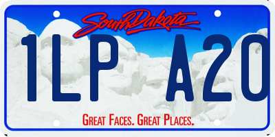 SD license plate 1LPA20