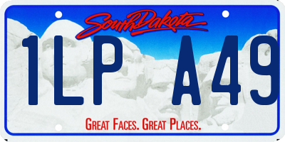 SD license plate 1LPA49