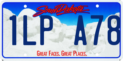 SD license plate 1LPA78