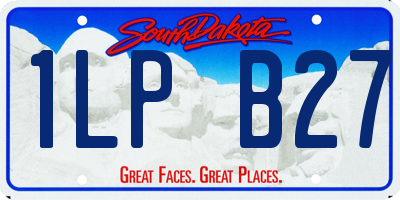 SD license plate 1LPB27