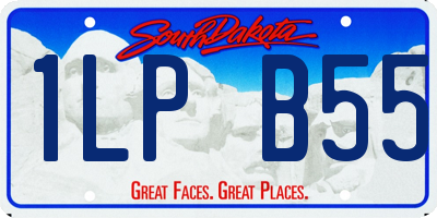SD license plate 1LPB55