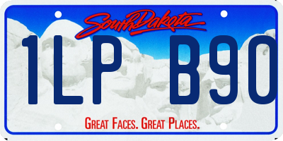 SD license plate 1LPB90