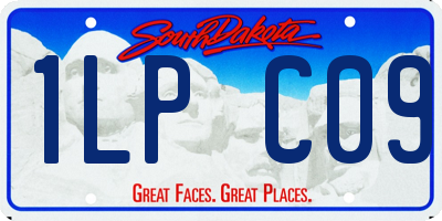 SD license plate 1LPC09