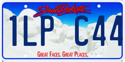 SD license plate 1LPC44