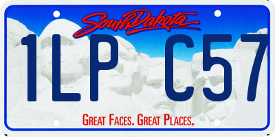 SD license plate 1LPC57
