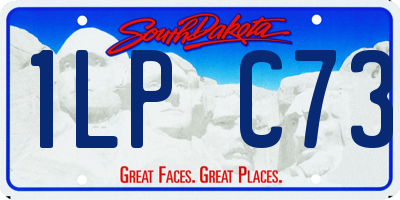 SD license plate 1LPC73