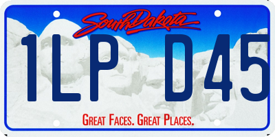 SD license plate 1LPD45