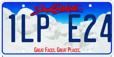 SD license plate 1LPE24
