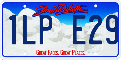 SD license plate 1LPE29