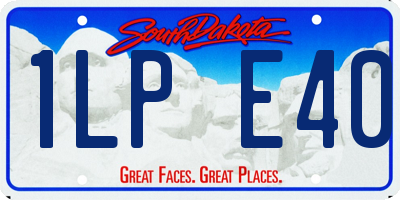 SD license plate 1LPE40